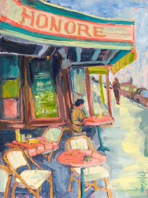 Cafe St. Honore 24 x 36