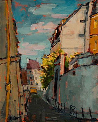 Curved Wall Paris 24 x 30